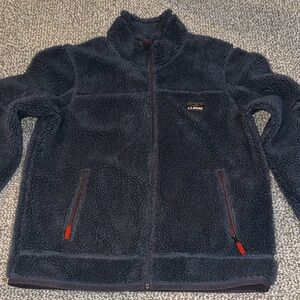 L.L. Bean Charcoal Fleece Jacket